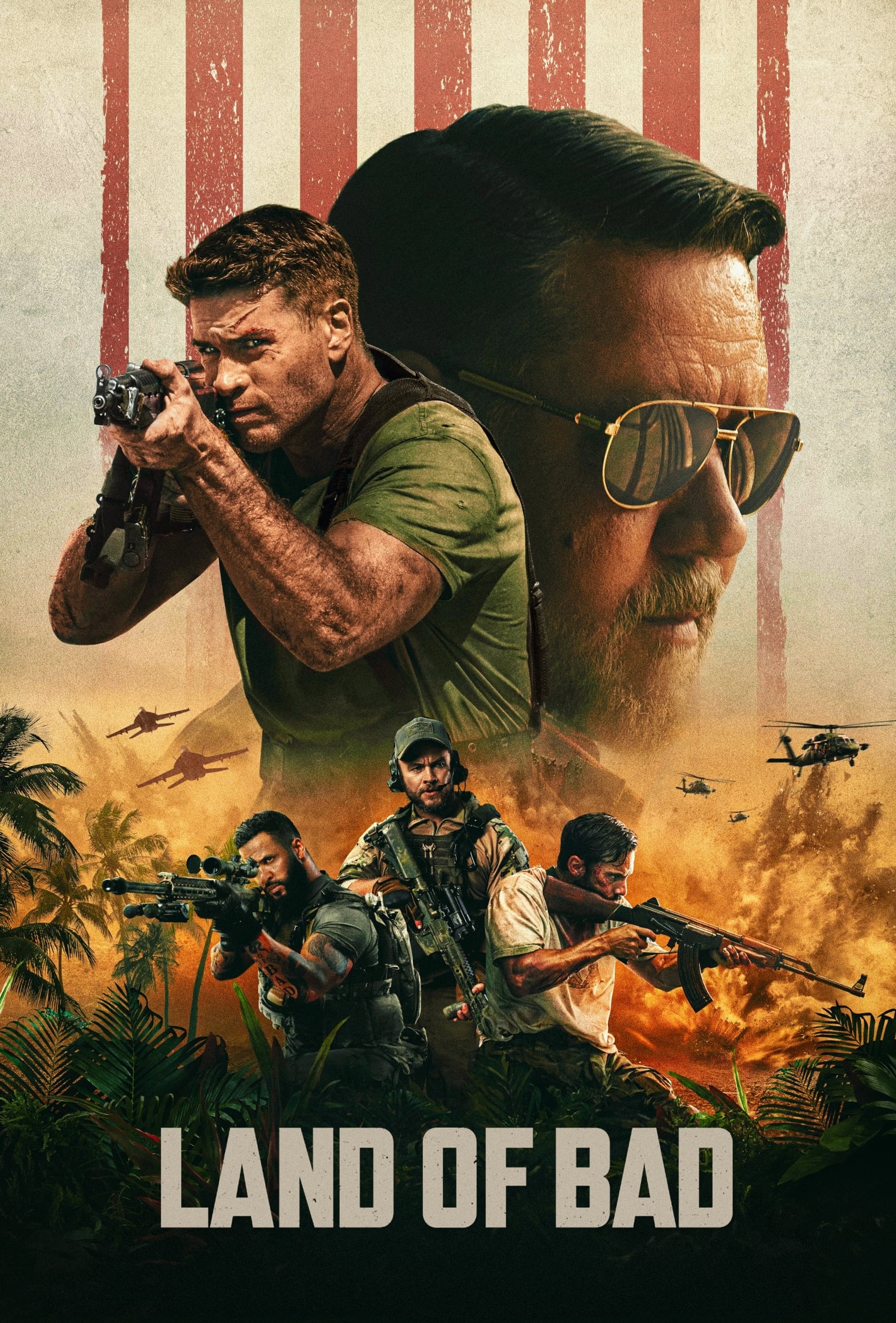 Land of Bad Hindi Dubbed Movie Poster (2024)