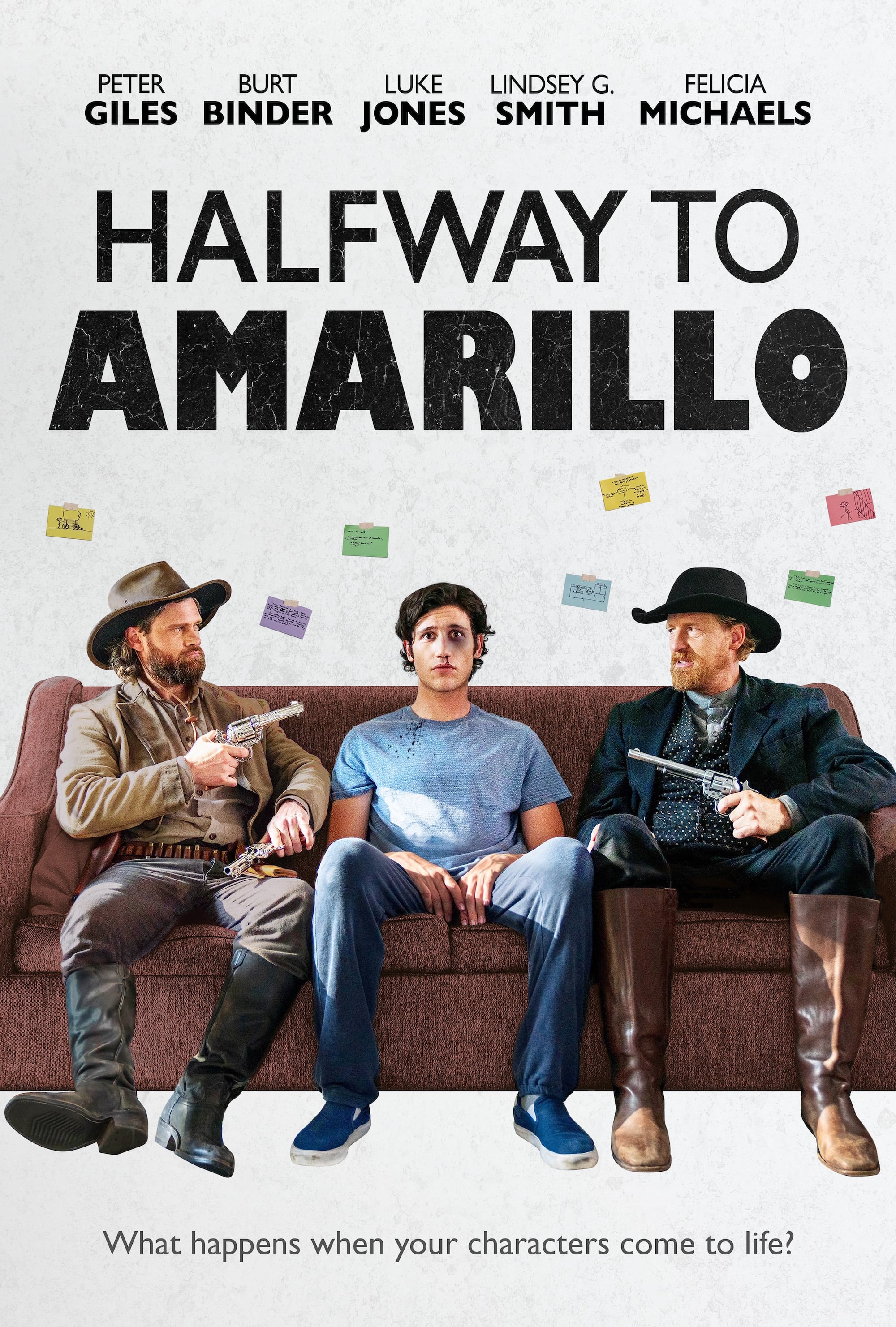 Halfway to Amarillo Hindi Dubbed Movie Poster (2023)