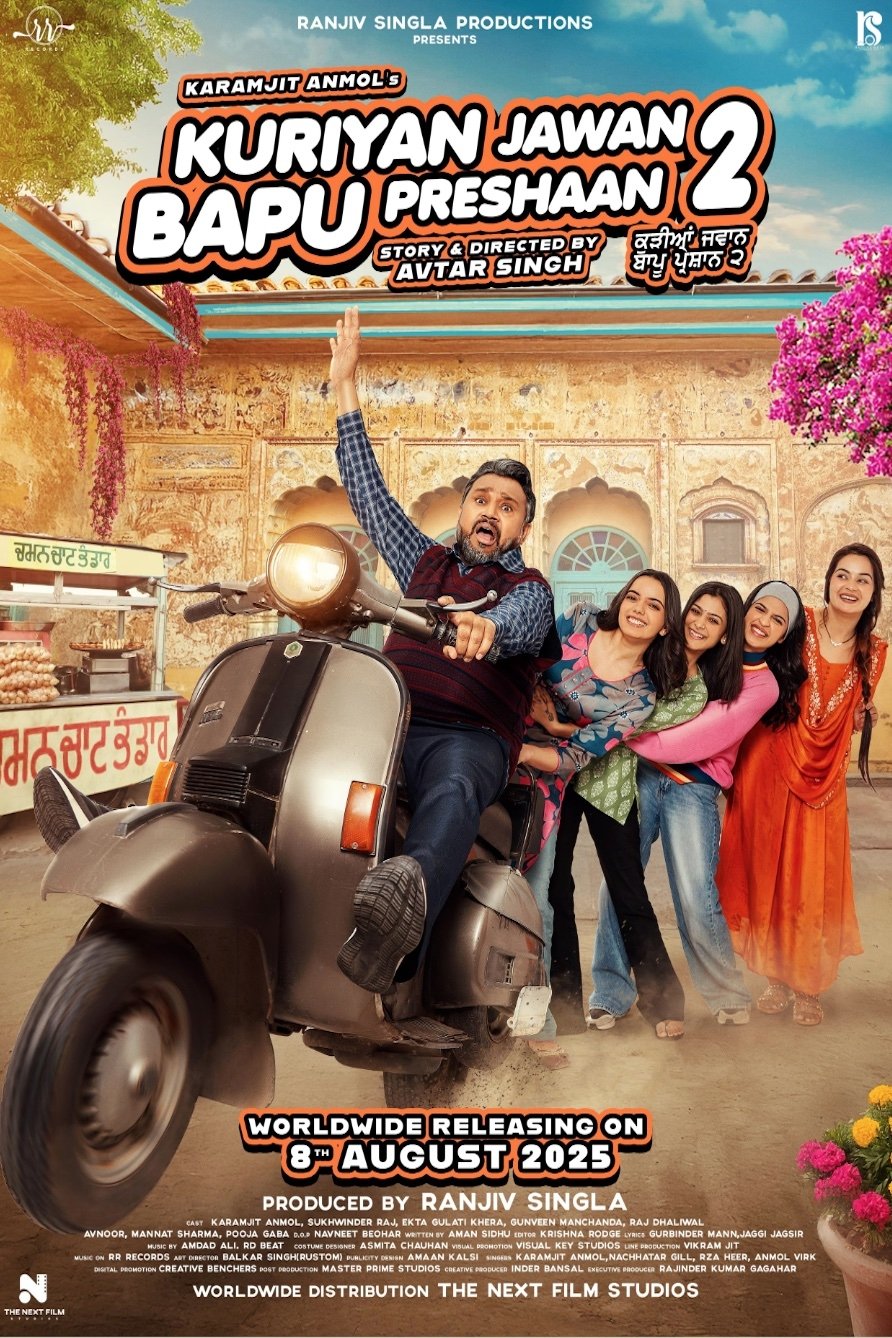 Kuriyan Jawan Baapu Preshaan 2 Hindi Dubbed Movie Poster (2025)